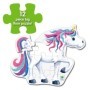 Primul meu mare puzzle de podea Unicorn 12 piese 60.96x45.72 cm asamblat